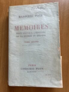 Mémoires Maréchal Foch